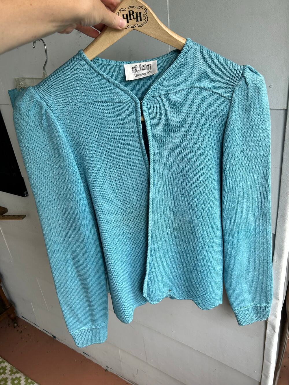 St. John For Jacobsen's 2 Piece skirt Set Light Blue See Photos for Measurements